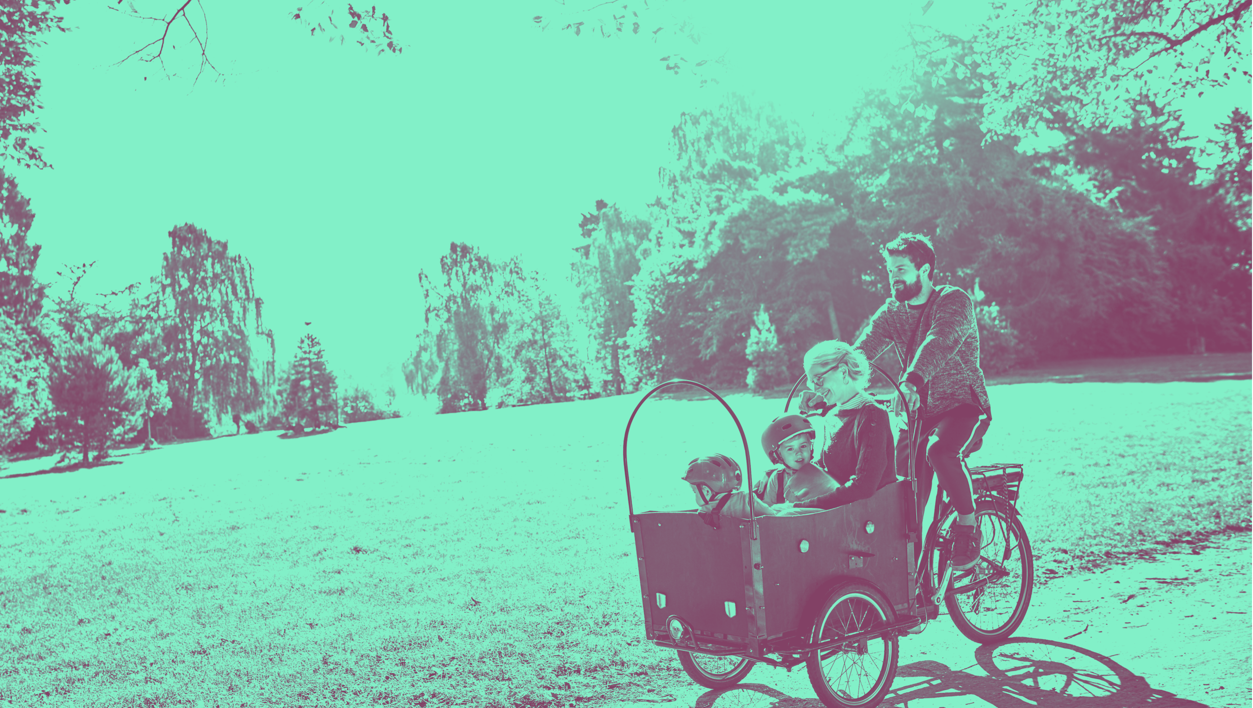 Familie cykellad
