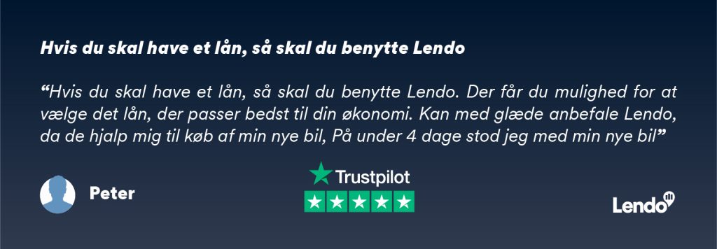 Peter fandt et billigt billån via Lendo