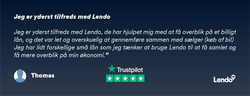 Sådan oplevede Thomas Lendos billånsansøgning