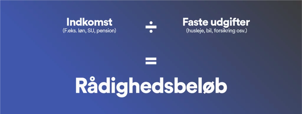 Sådan beregner du dit rådighedsbeløb