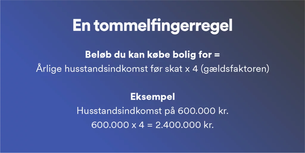 Tommelfingerregel for gældsfaktor